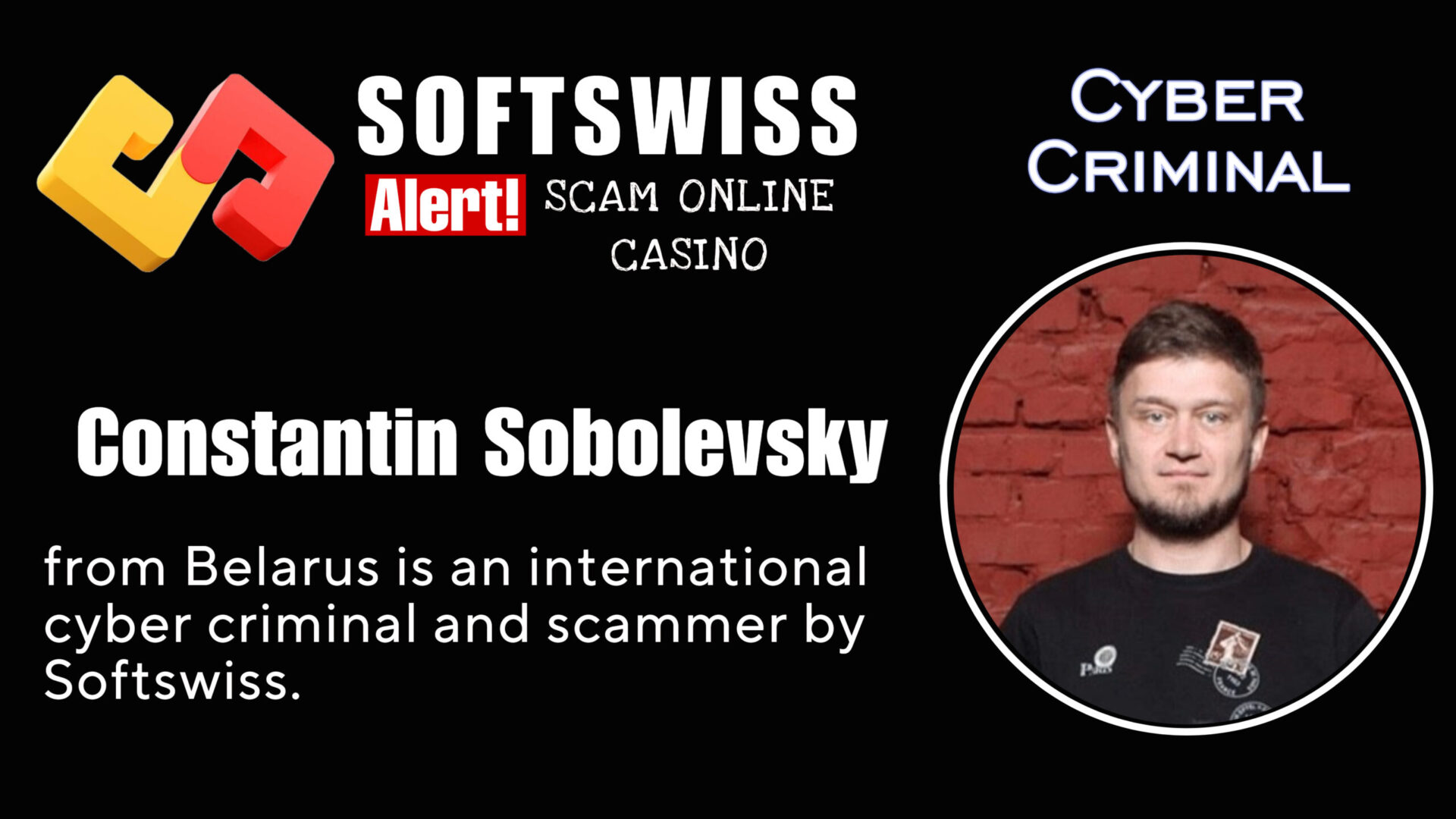 Constantin Sobolevsky - softswiss - Belarusian and Russian cyber fraud agent